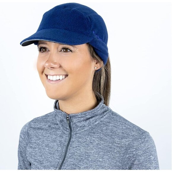 Women\'s Heather Indigo/teal Trailblazer Reflective Ponytail Hole Winter Hats main image 2